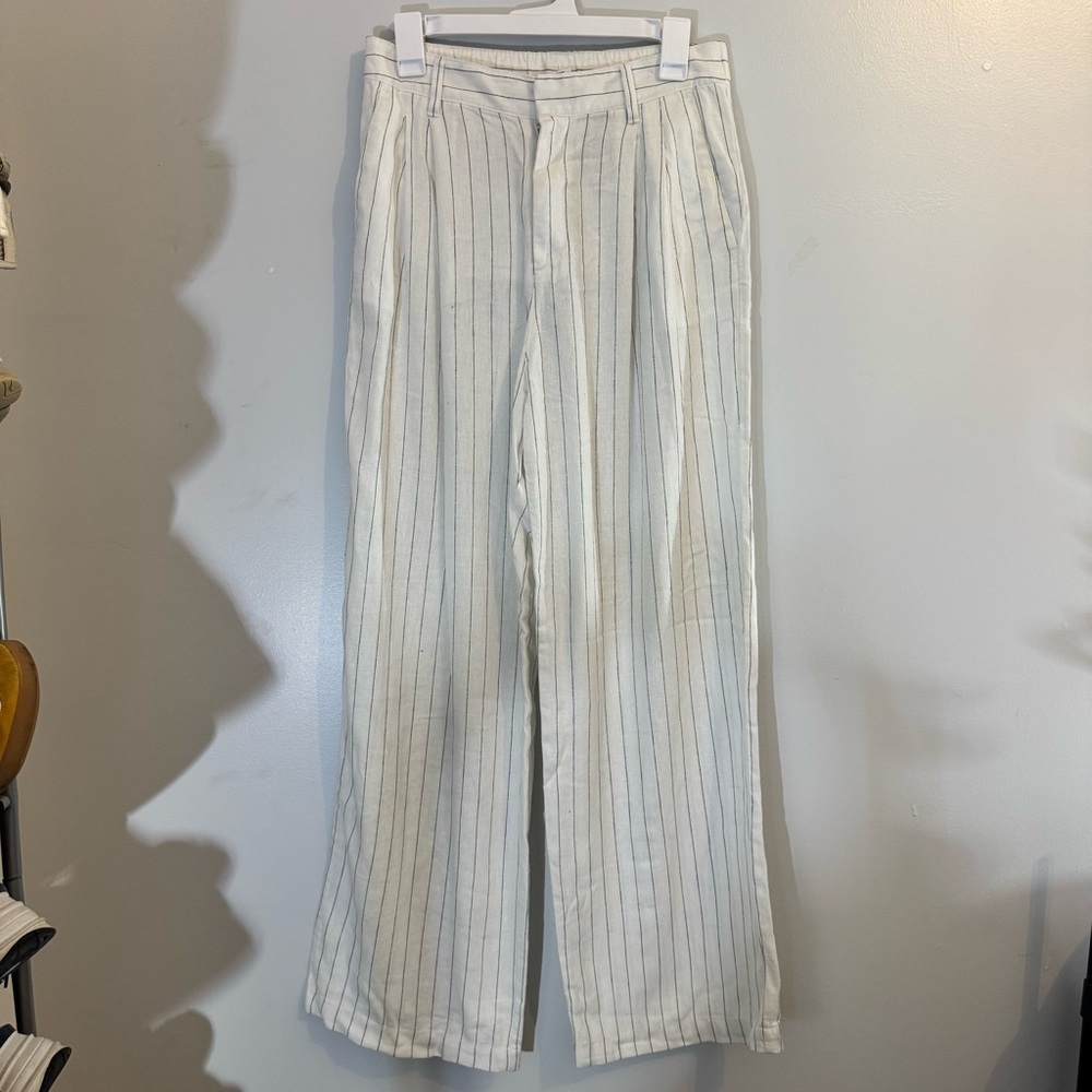 GAP White Pinstripe Trouser